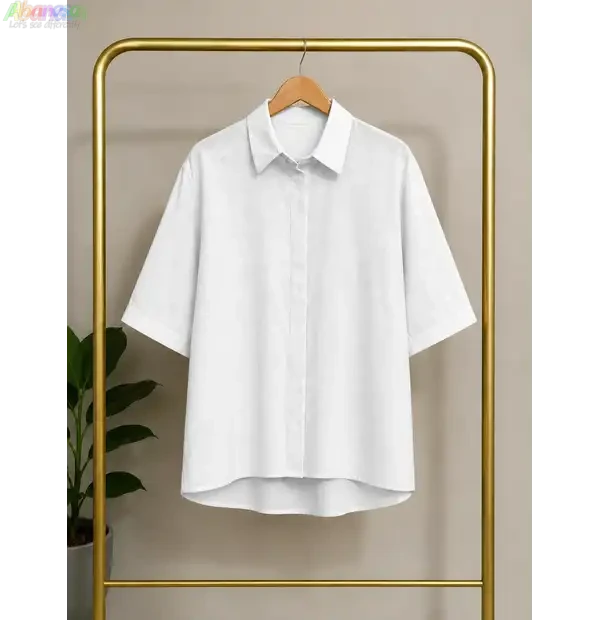 پیراهن کلاسیک راحتی لینن ساده